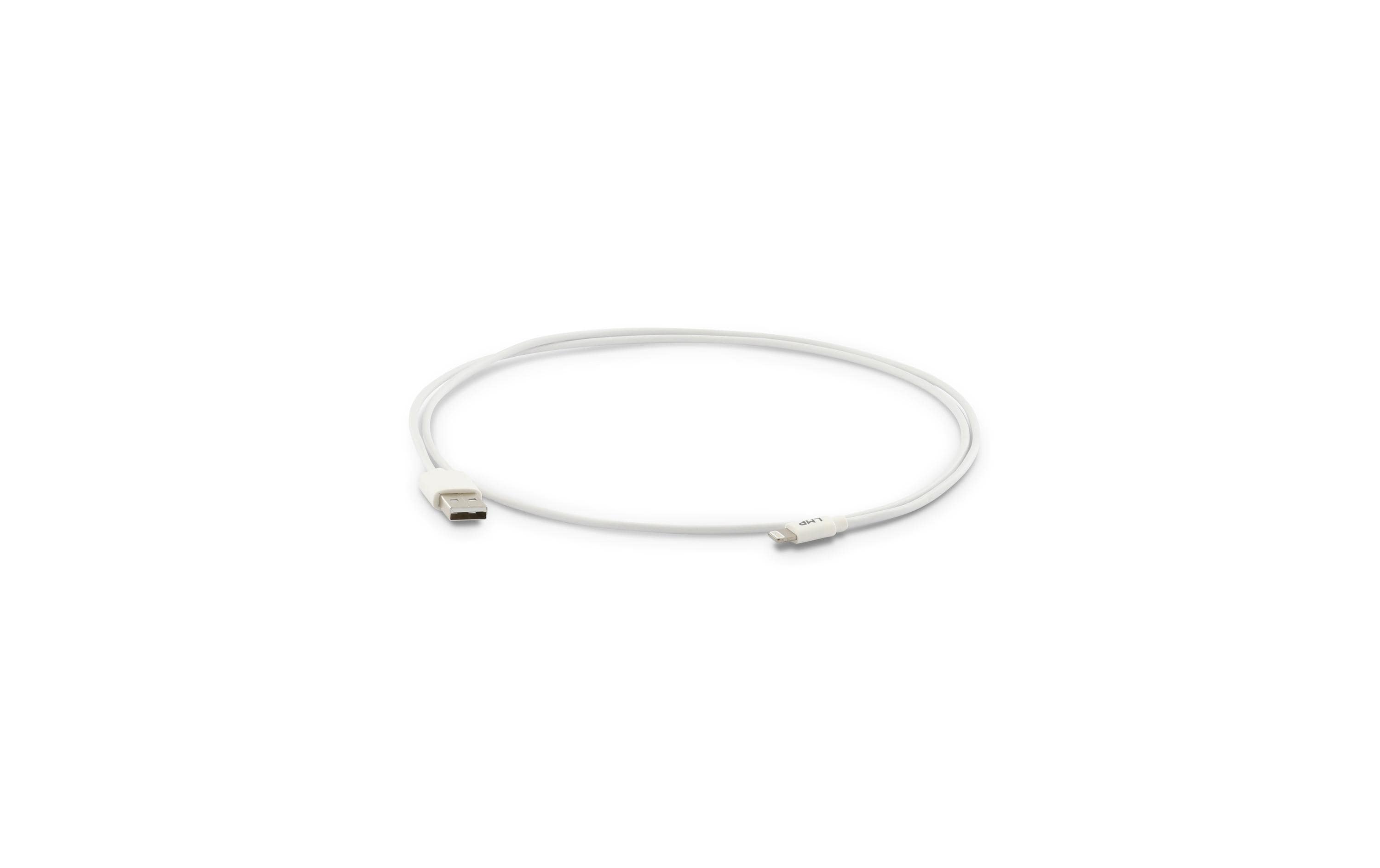 1215293 - Mediatech LMP USB2.0 A-Lightning Kabel, 1m, weiss 480Mbps, MFI zertifiziert kaufen Schweiz | Mediatech.ch