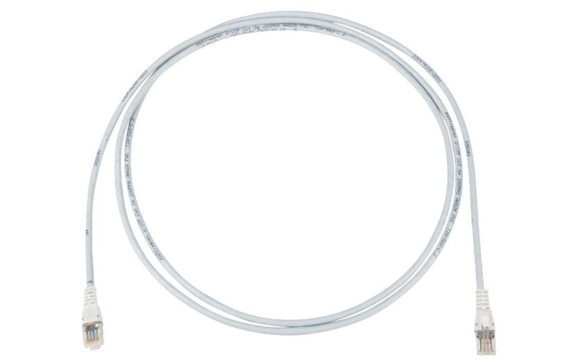 1215635 - Mediatech R+M Patchkabel U/UTP Kat.5e, 2m PVC Mantel, grau