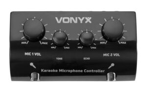 Vonyx AV430B Karaoke Mikrofon-Controller, schwarz