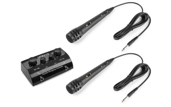 Vonyx AV430B Karaoke Mikrofon-Controller, schwarz