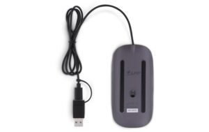LMP Easy Mouse USB-C & USB-A Space Grau Optisch, 1600dpi, aluminium Gehäuse