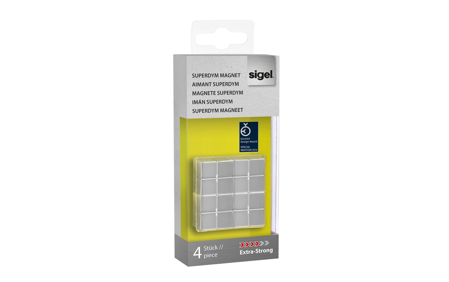 1219613 - Mediatech Sigel Magnete Extra Strong Cube, silber Haftkraft ca. 15 Blatt 20x10x20, 4 ST kaufen Schweiz | Mediatech.ch