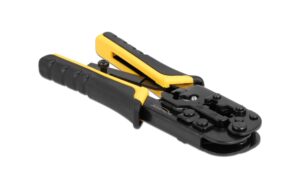 Delock Universelle Crimpzange Abisolierer Für 8P(RJ45), 6P(RJ12/11) oder 4P Stecker