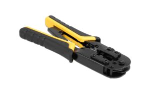 Delock Universelle Crimpzange Abisolierer Für 8P(RJ45),6P(RJ12/11) oder 4P Stecker