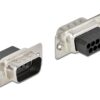 1221603 - Mediatech Delock D-Sub 9 Pin Crimp Stecker Metall, 4 Stück