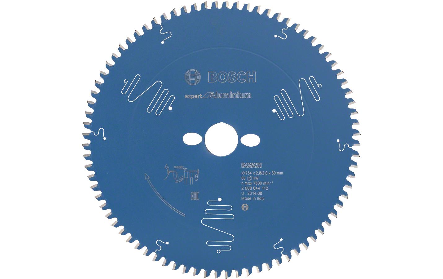 1223010 - Mediatech BOSCH Kreissägeblatt EX ALU B 254x30-80 254x30-80 kaufen Schweiz | Mediatech.ch