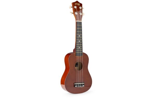 MAX UKEYDN Sopranukulele Sopranukulele, braun, Tuner, GigBag, Picks