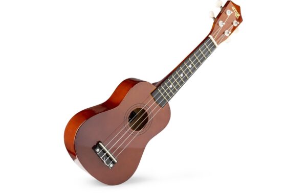 MAX UKEYDN Sopranukulele Sopranukulele, braun, Tuner, GigBag, Picks