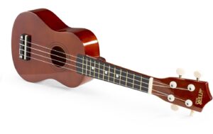 MAX UKEYDN Sopranukulele Sopranukulele, braun, Tuner, GigBag, Picks