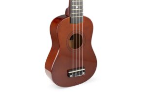 MAX UKEYDN Sopranukulele Sopranukulele, braun, Tuner, GigBag, Picks