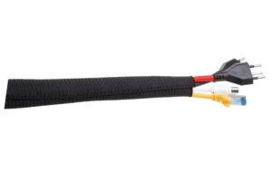 1227319_2 - Mediatech Spiroschlauch selbstschliessend 2m, schwarz Durchmesser 25 bis 40mm