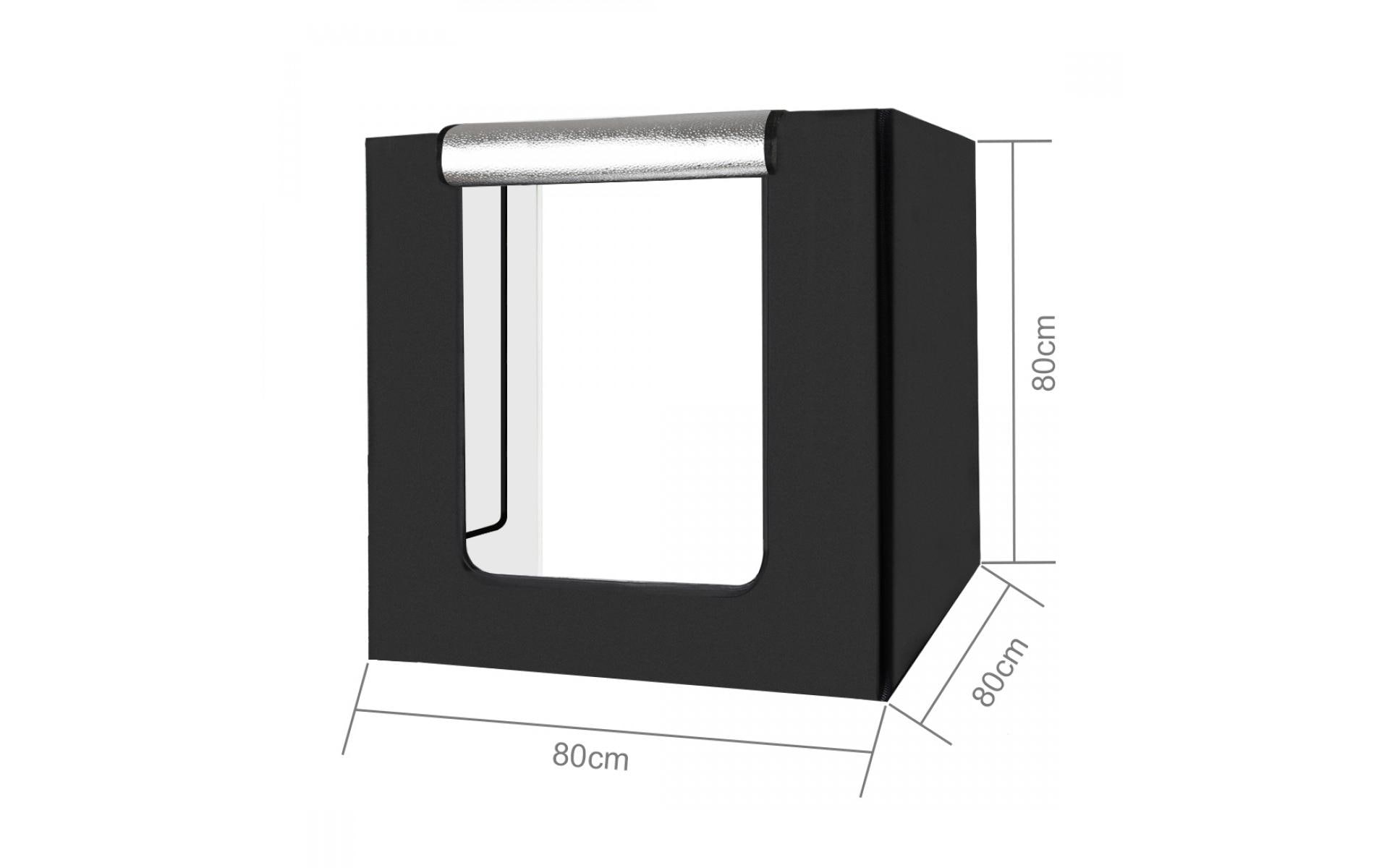 1227534_1 - Mediatech Puluz 80cm Fotostudio mit LED Beleuchtung