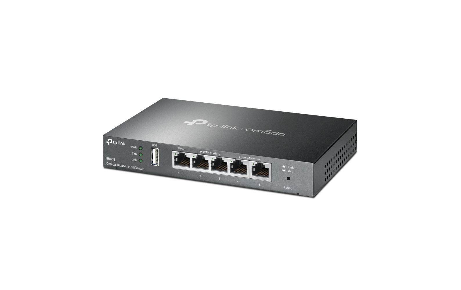 1227602 - Mediatech TP-Link ER605 V2: VPN Router,20x IP-Sec VPN 5 Ports WAN/LAN, Load balance,VLAN,Firewall