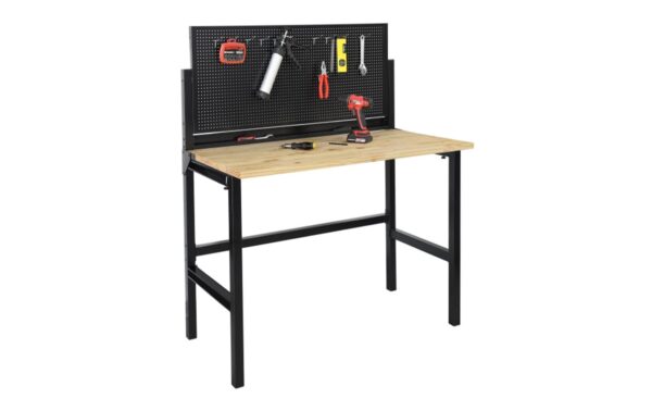 1228779_2 - Mediatech Arwin Klappbare Werkbank (LxBxH) 120.5x64.6x140cm,Belastb.100kg