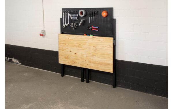 1228779_5 - Mediatech Arwin Klappbare Werkbank (LxBxH) 120.5x64.6x140cm,Belastb.100kg
