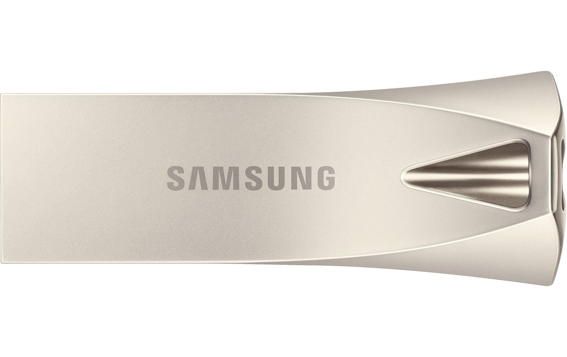 1235173 - Mediatech Samsung USB3.1 Bar Plus Silver 128GB silber, Lesen: 400MB/s, Schreiben: 60MB/s