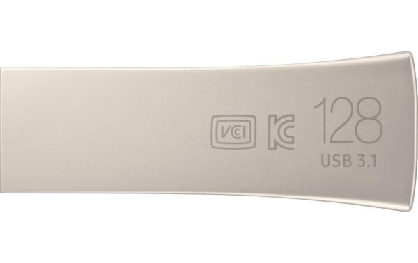 1235173_3 - Mediatech Samsung USB3.1 Bar Plus Silver 128GB silber, Lesen: 400MB/s, Schreiben: 60MB/s
