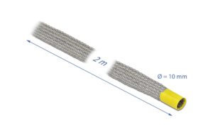 Delock Geflechtskabelschlauch, 2mx10mm Zur EMV Abschirmung, Dehnbar
