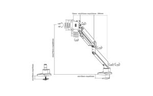 Neomounts NM-D775BLACKPLUS Flatscreen Desk Mount (clamp)