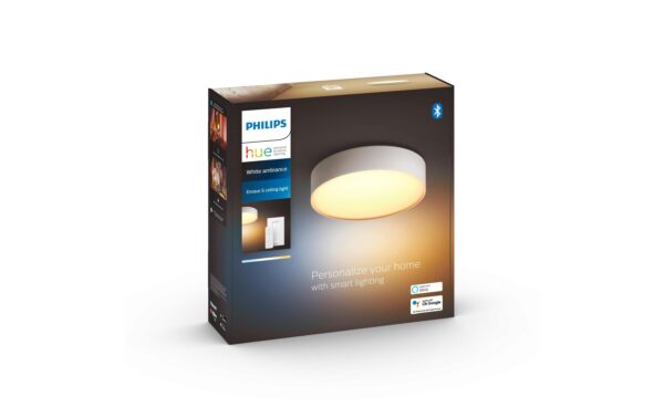 Philips Hue White Amb. Enrave Deckenleuchte S weiss 1200lm inkl. Dimmschalter