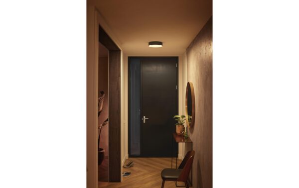1238467_8 - Mediatech Philips Hue White Amb. Enrave Deckenleuchte S schwarz 1200lm inkl. Dimmschalter