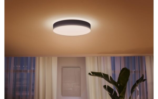 Philips Hue White Amb. Enrave Deckenleuchte L schwarz 4500lm inkl. Dimmschalter
