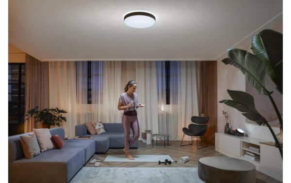 1238473_5 - Mediatech Philips Hue White Amb. Enrave Deckenleuchte XL schwarz 6500lm inkl. Dimmschalter