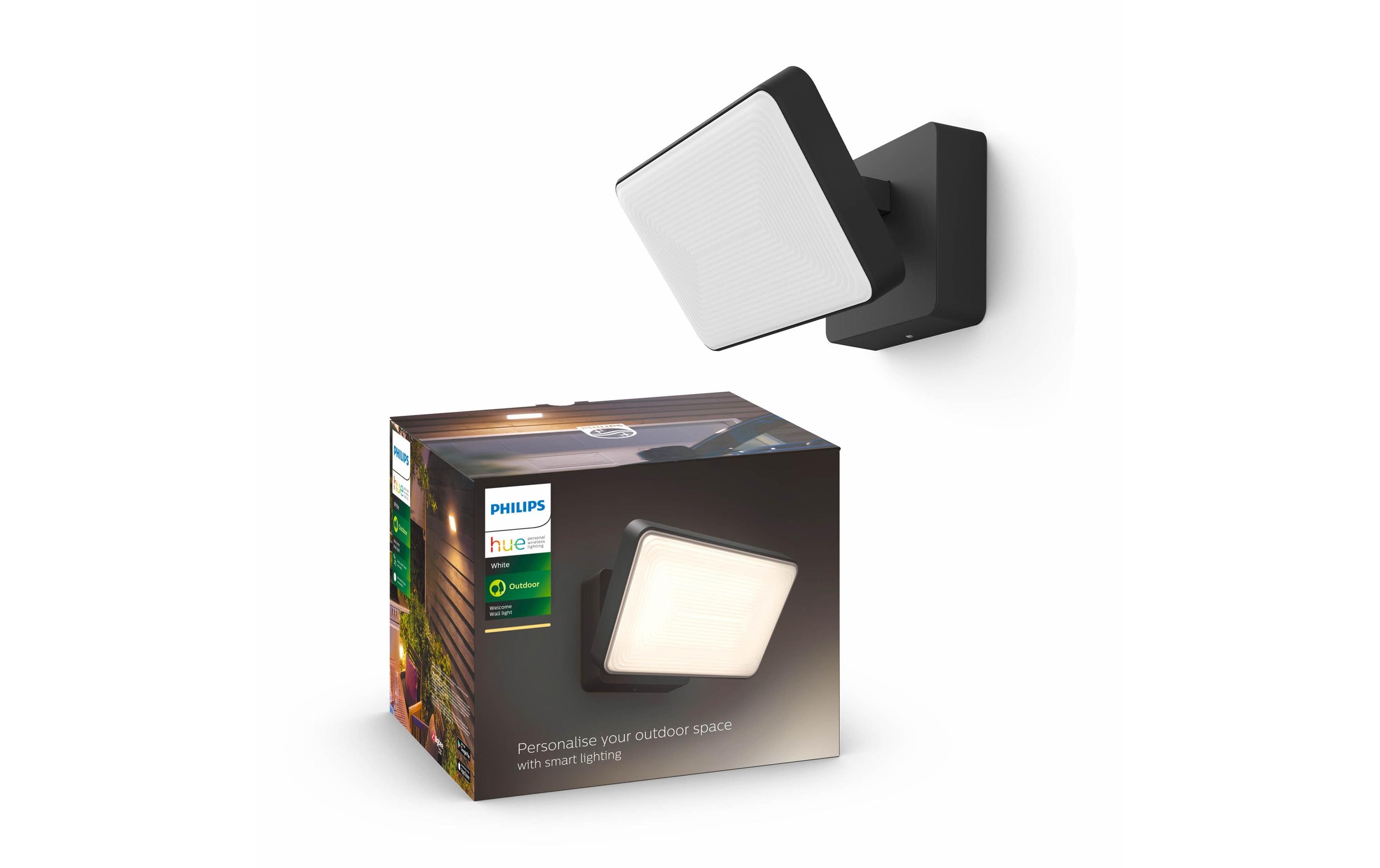 1238495_1 - Mediatech Philips Hue White Welcome Flutlicht schwarz 2300lm