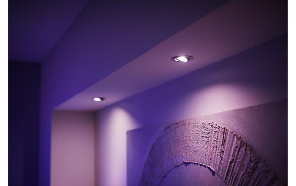 Philips Hue White & Col. Amb. Centura Einbauspot rund aluminium 350lm