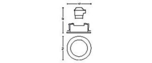 Philips Hue White & Col. Amb. Centura Einbauspot rund aluminium 350lm