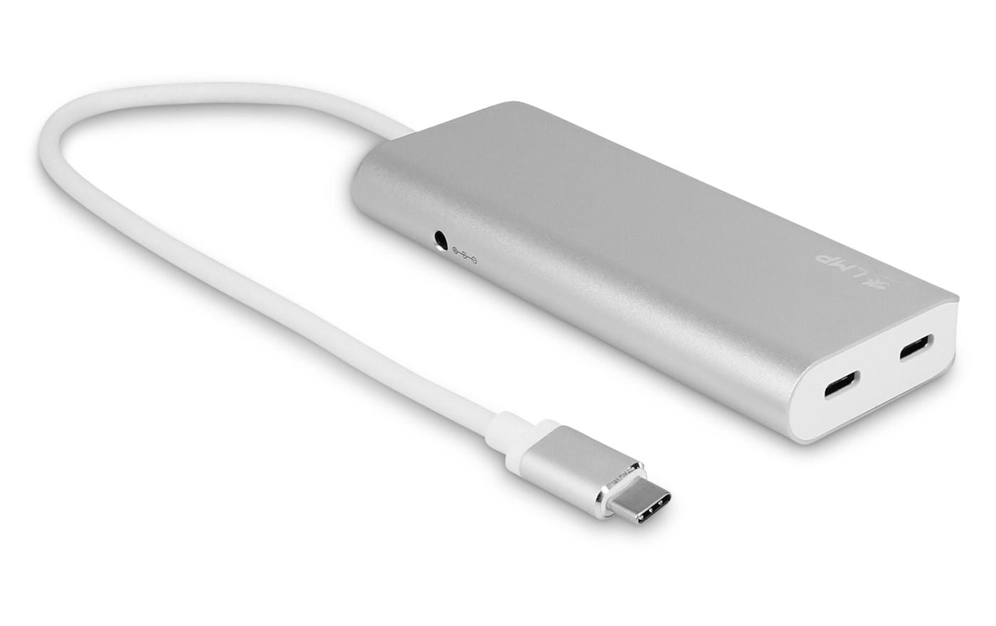 1238919_1 - Mediatech LMP USB-C Hub, 4xUSB-A, 3xUSB-C, Space Grau Aluminium, Ladefunktion, extern Netzteil