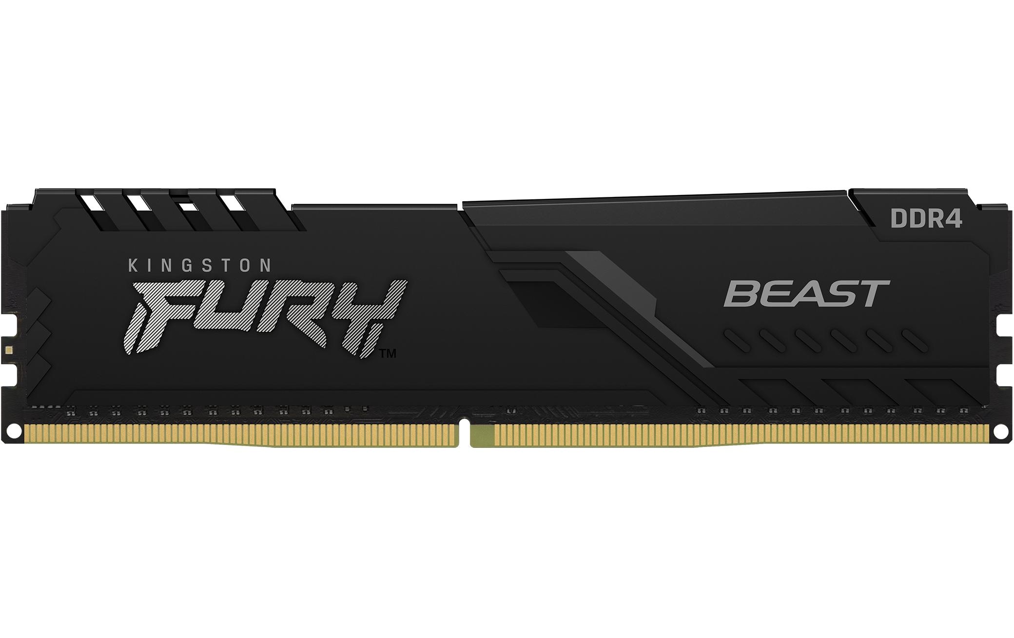 1242628 - Mediatech Kingston FURY Beast DDR4 16GB 3200MT/s Black 1x 16GB, CL16, 1.2V, 288Pin kaufen | Mediatech.ch