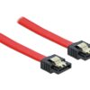 1245028 - Mediatech Delock SATA 6 Gb/s Kabel, 70cm, Rot kompatibel 1,5 Gb/s und 3 Gb/s