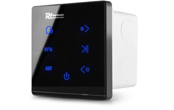 1246029_2 - Mediatech Power Dynamics PL-A100B Wand-Einbauverstärker 4x 25W BT, schwarz
