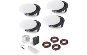 1246033_8 - Mediatech Power Dynamics PL-A100BSet Wand-Einbauverstärker inkl. 4 Lautsprecher