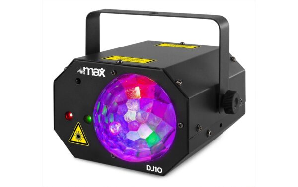 MAX DJ10 Jelly Moon mit rot/grün Laser, USB