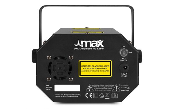 MAX DJ10 Jelly Moon mit rot/grün Laser, USB