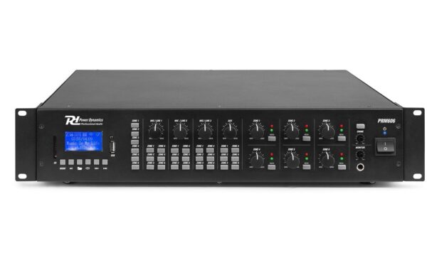 Power Dynamics PRM606 100V 6-Zonen Matrix Verstärker, 6x60W
