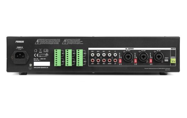 Power Dynamics PRM606 100V 6-Zonen Matrix Verstärker, 6x60W