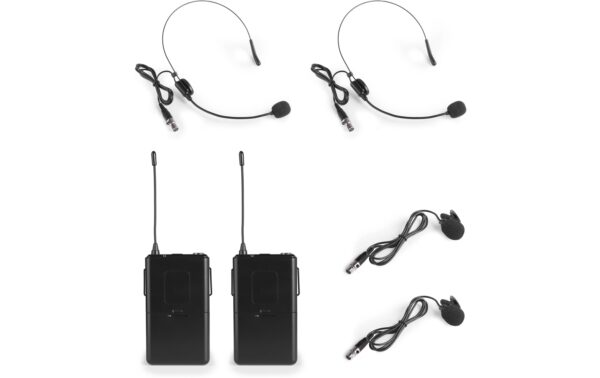 1246235_2 - Mediatech Vonyx WM522B 2-Kanal Funksystem VHF, Taschensender