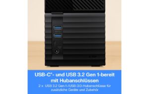 WD My Book Duo 3.5 36TB USB 3.1, RAID 0, 1, JBOD, 256-bit encrypt.