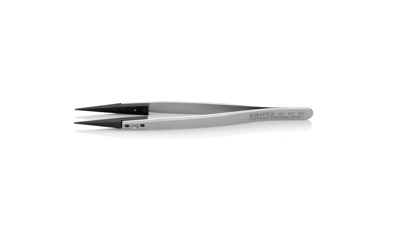 1249501 - Mediatech Pinzette mit Wechselspitzen ESD 130 mm Gerade, Edelstahl