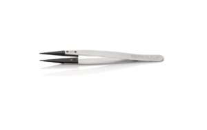 1249501_1 - Mediatech Pinzette mit Wechselspitzen ESD 130 mm Gerade, Edelstahl