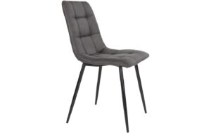 1249573_4 - Mediatech House Nordic Stuhl Middelfart grau 2er Set 2 Stk., Mikrofaser