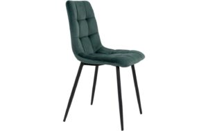 1249575_4 - Mediatech House Nordic Stuhl Middelfart grün 2er Set 2 Stk., Polyester, Samtoptik