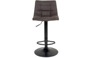 House Nordic Barstuhl Middelfart grey 2Set 2 Stk., Mikrofaser, Edelstahl