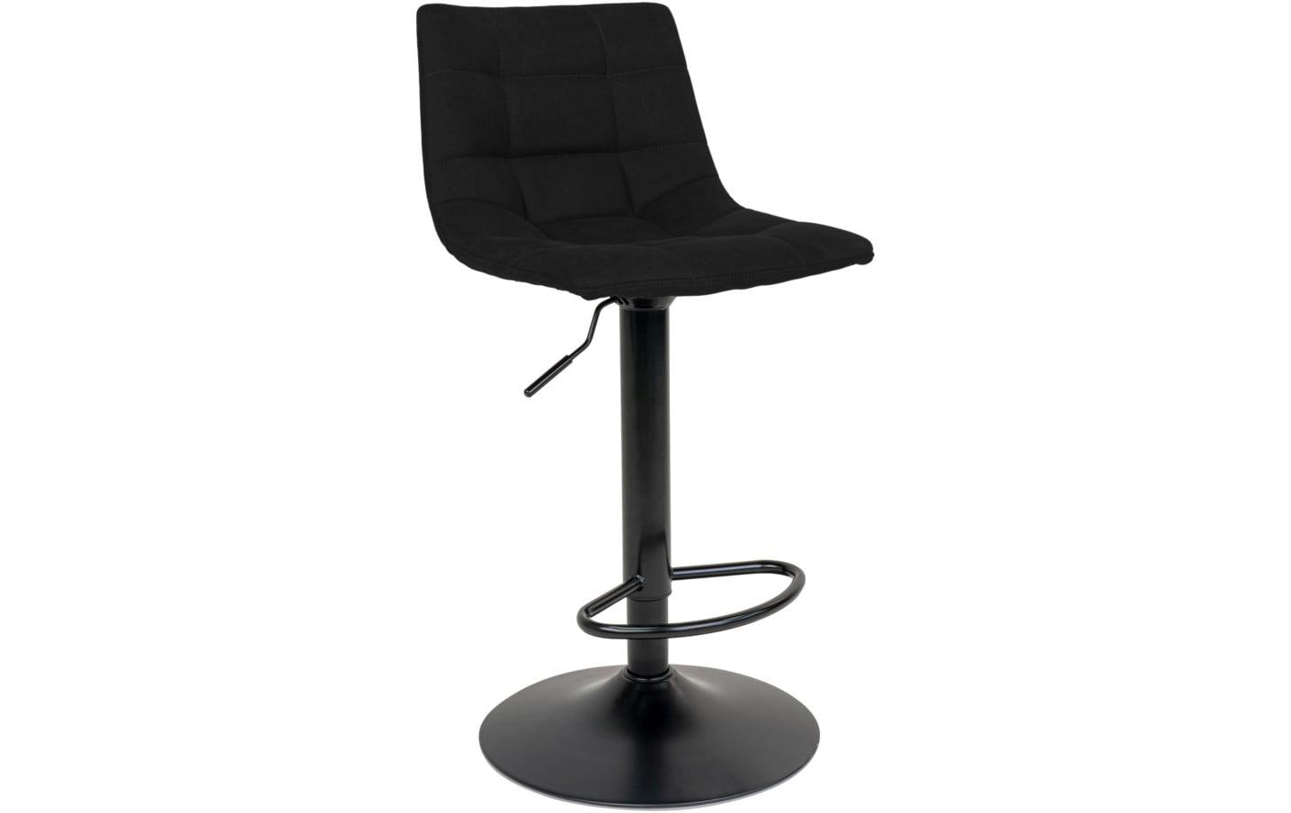 House Nordic Barstuhl Middelfart black 2Set 2 Stk., Polyester, Samtoptik