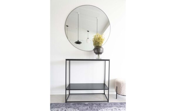 House Nordic Spiegel Jersey 100cm schwarz, Edelstahl