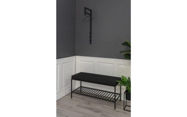 1249674_3 - Mediatech House Nordic Garderobe Trento Schwarz, Metall