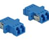 1251453 - Mediatech Delock LWL Kupplung LC-LC, Duplex Singlemode, plastik, blau